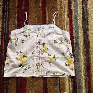 Floral Striped Camisole Top